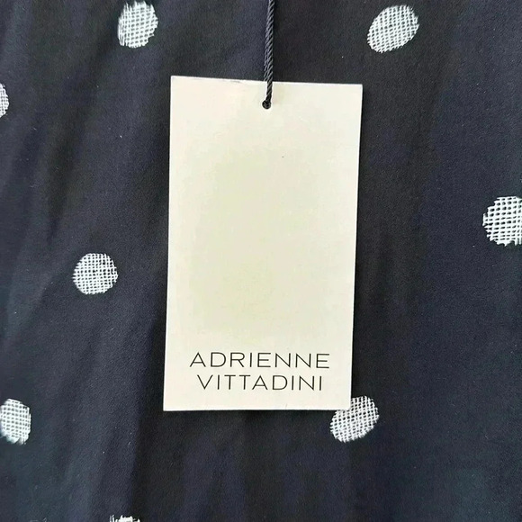 Adrienne Vittadini black and white polka dot dress Size 10. NWT - Picture 4 of 7